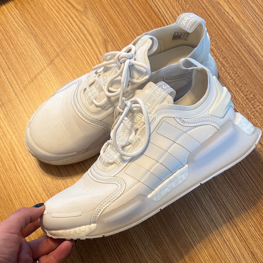 Adidas Cream Athletic Sneakers